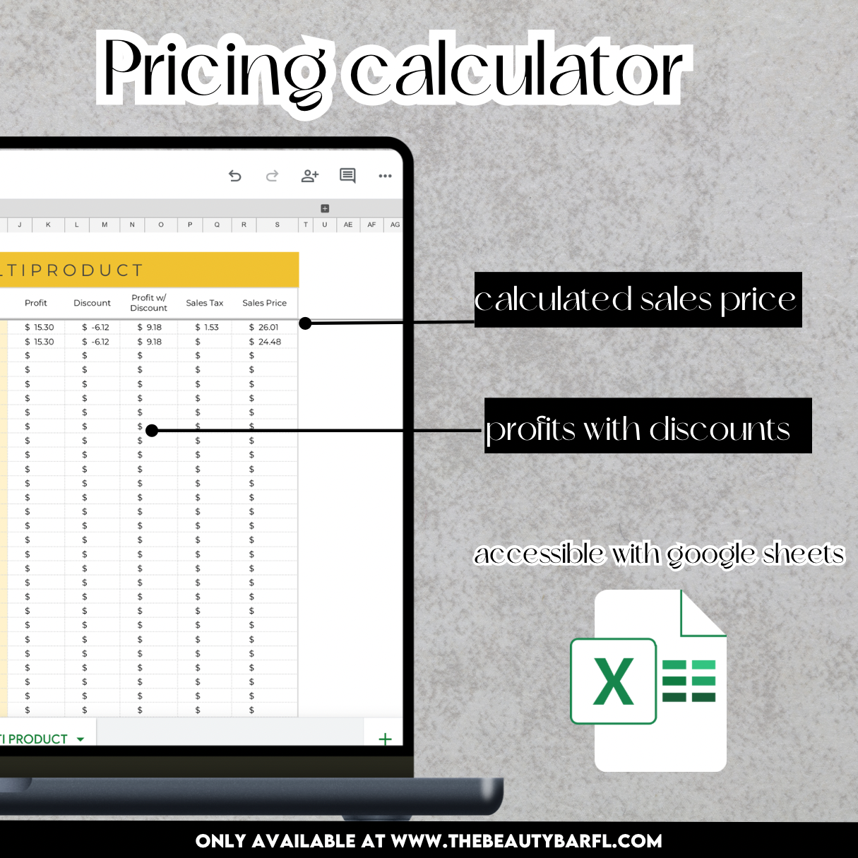 Calculateur de prix