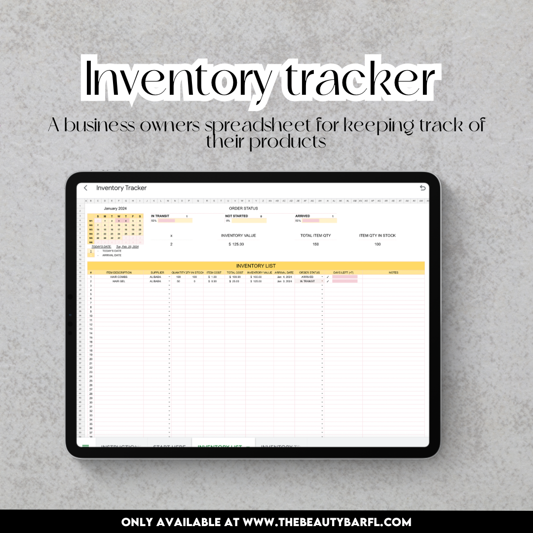 Inventory tracker